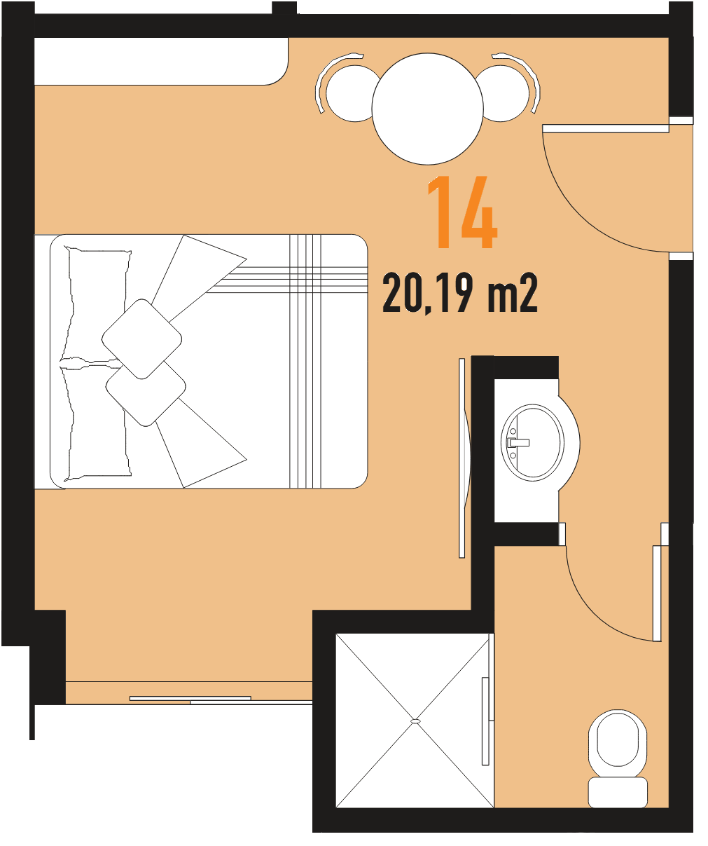 Plano del departamento 14