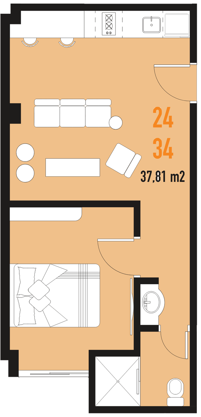 Plano del departamento 24