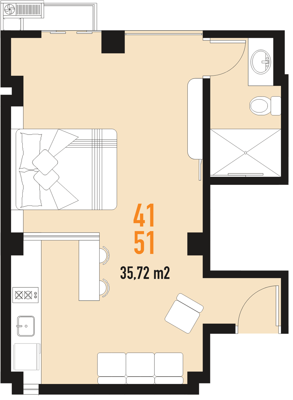 Plano del departamento 41