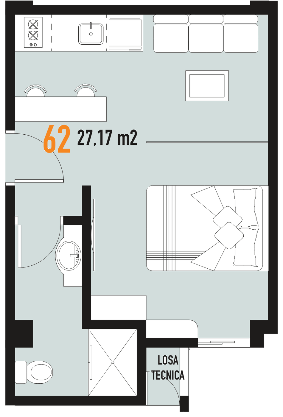 Plano del departamento 62