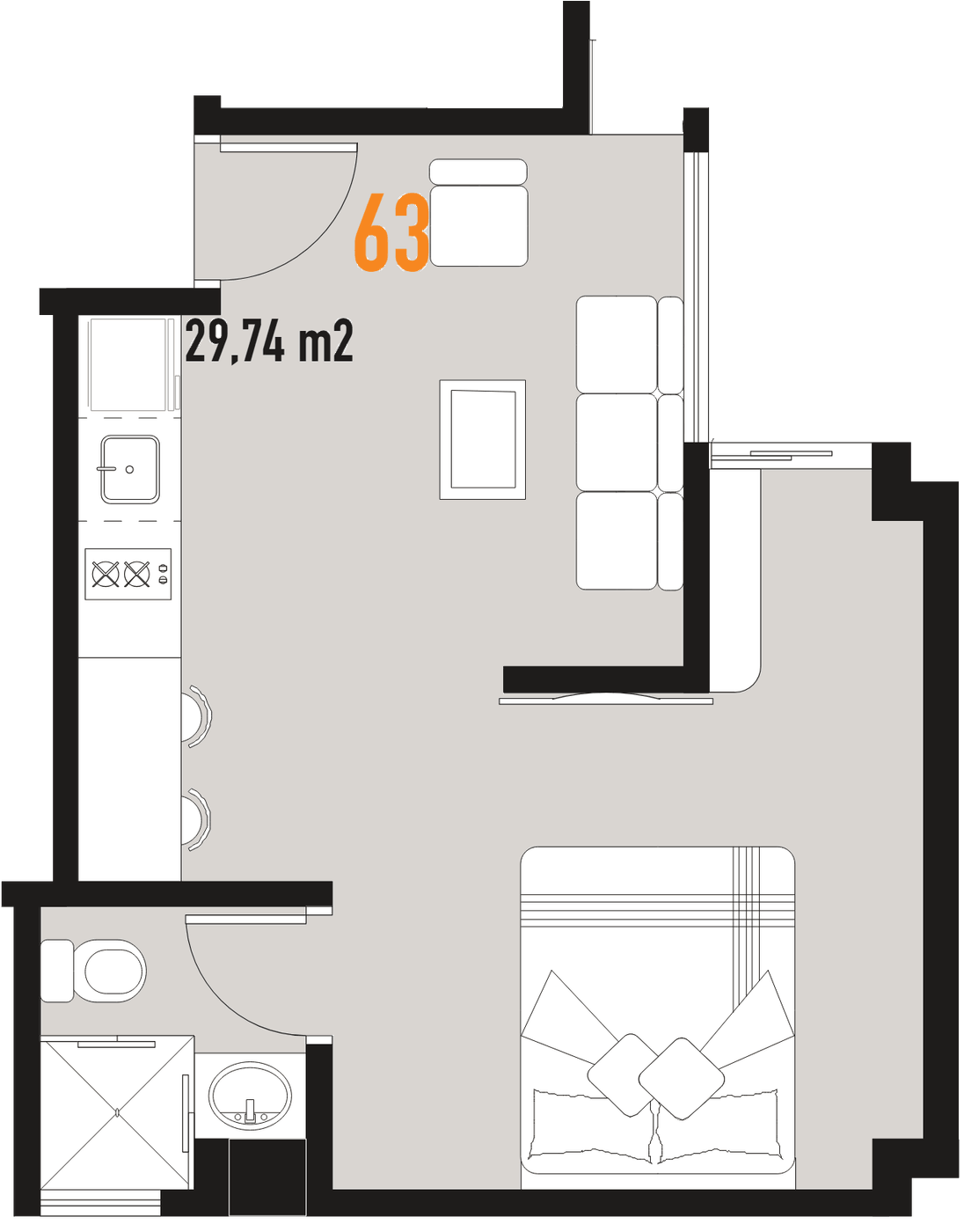 Plano del departamento 63